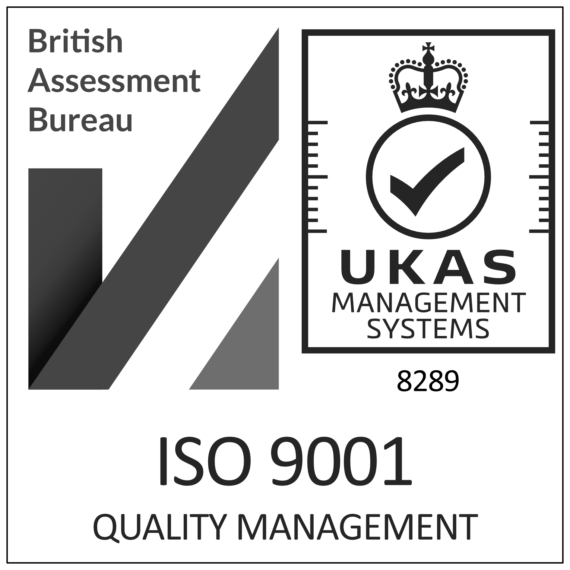 CHS Accreditations include British Assessment Bureau, UKAS Management Systems 8289 and ISO 9001 Quality Management