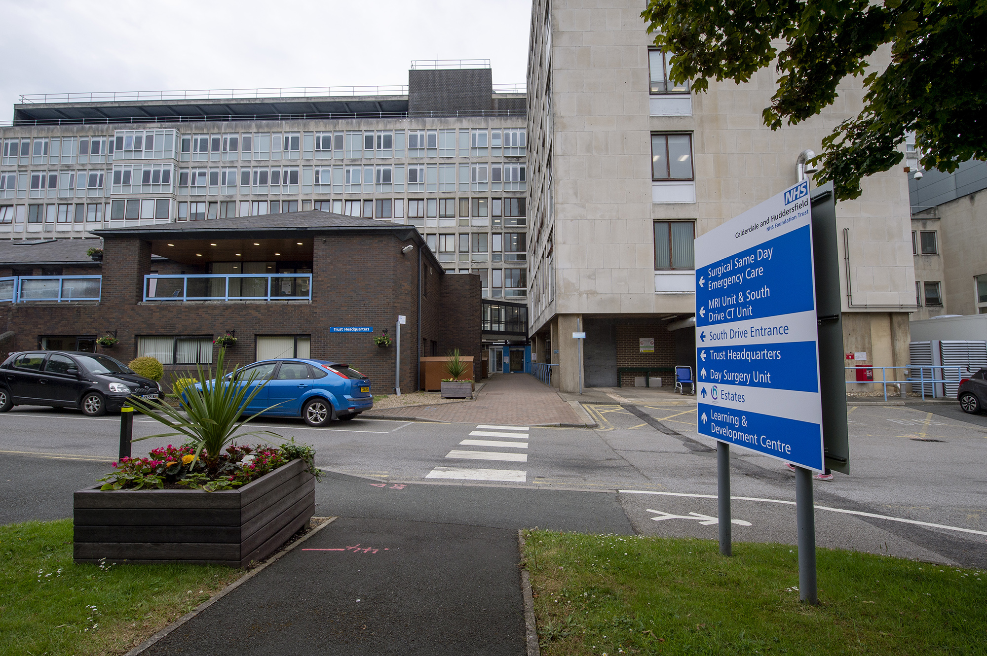Trust HQ building at Huddersfield Royal Infirmary (HRI).