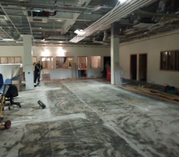 Stripped out room at the Fertility Clinic