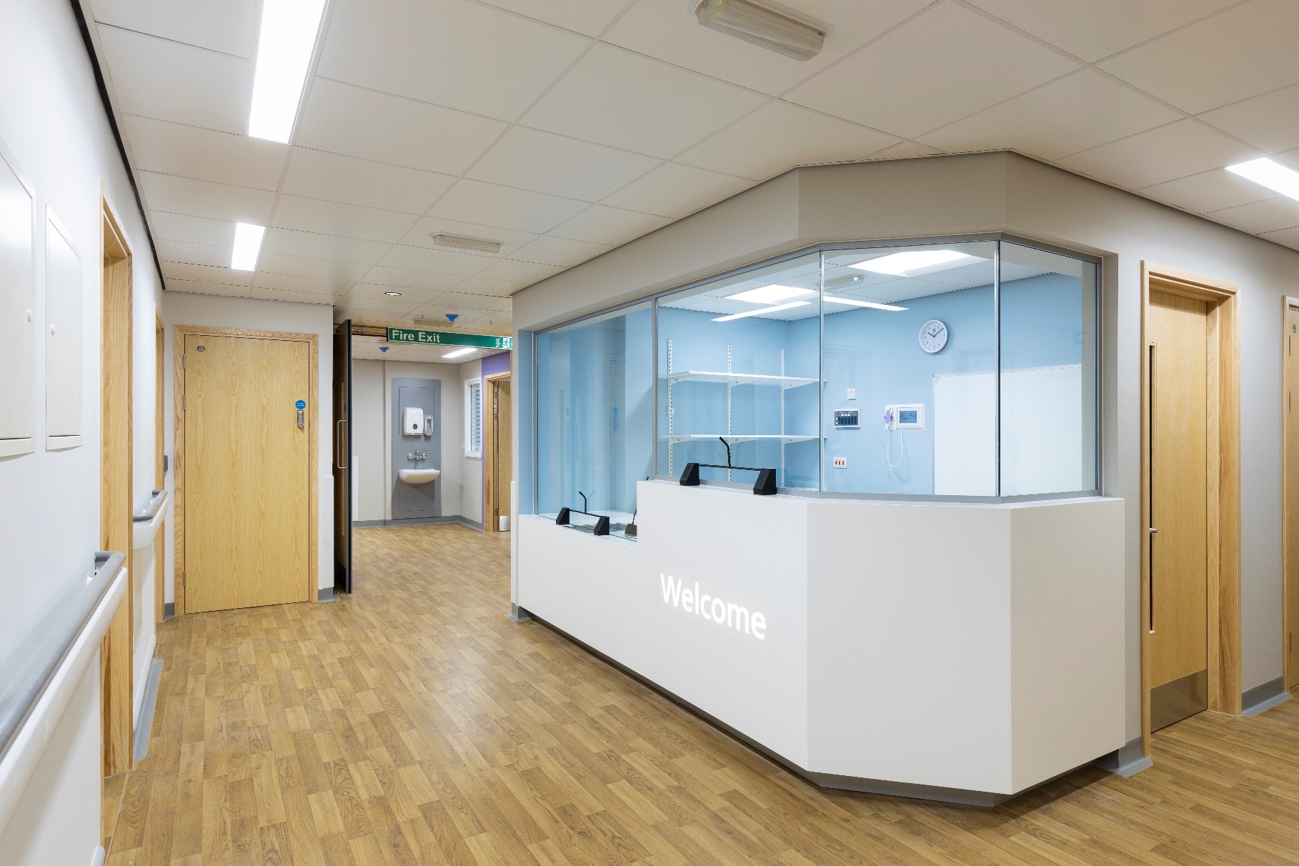 Reception area at Ward 18